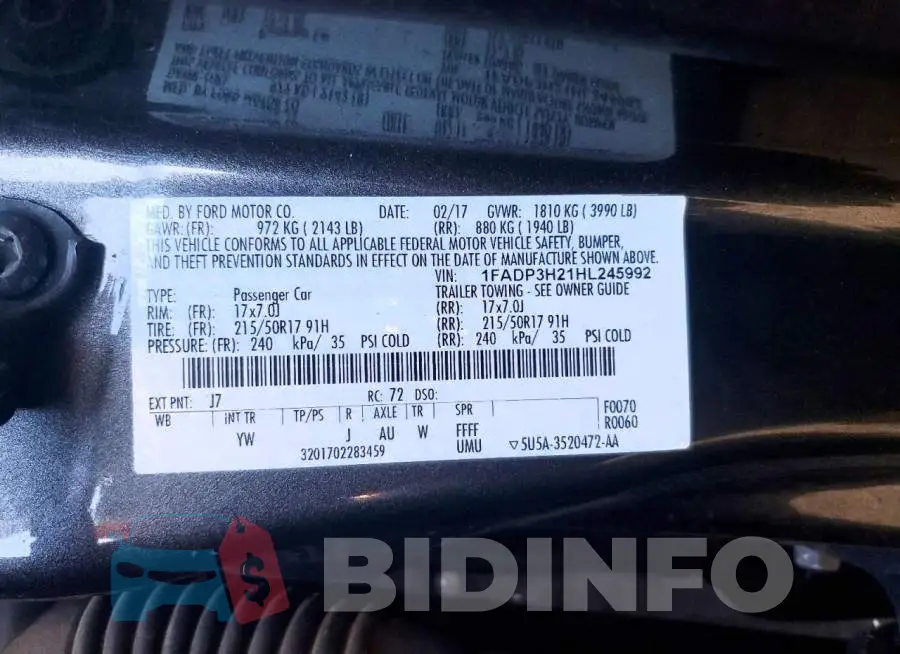1FADP3H21HL245992 Photo# 12