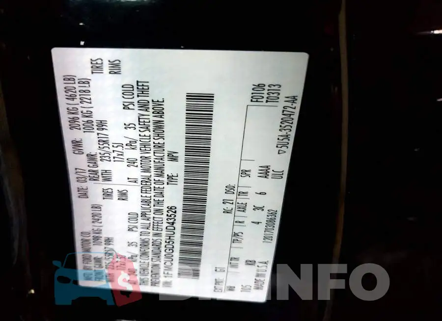 1FMCU0GD5HUD43526 Photo# 13