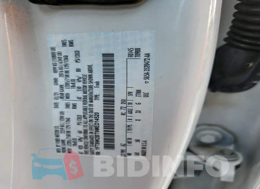 1FT8W2BT9MED14520 Photo# 12