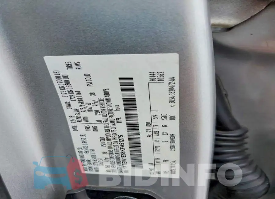 1FTEW1E58KFA51275 Photo# 12