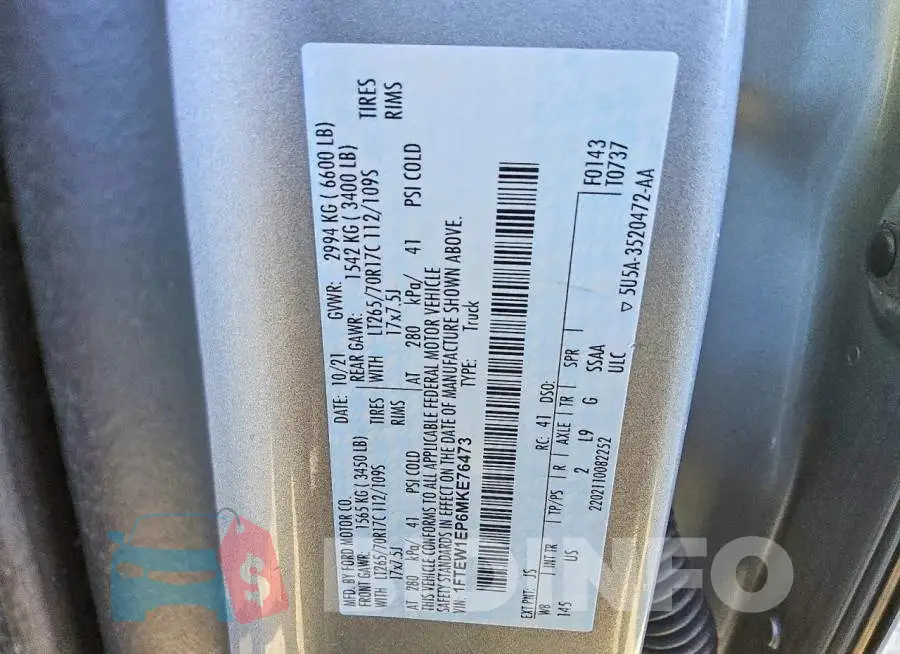 1FTEW1EP6MKE76473 Photo# 12