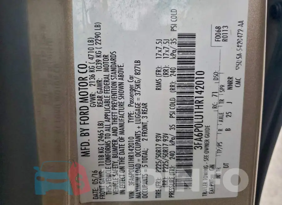 3FA6P0LU1HR142010 Photo# 12