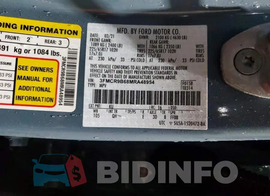 3FMCR9B68MRA48954 Photo# 13