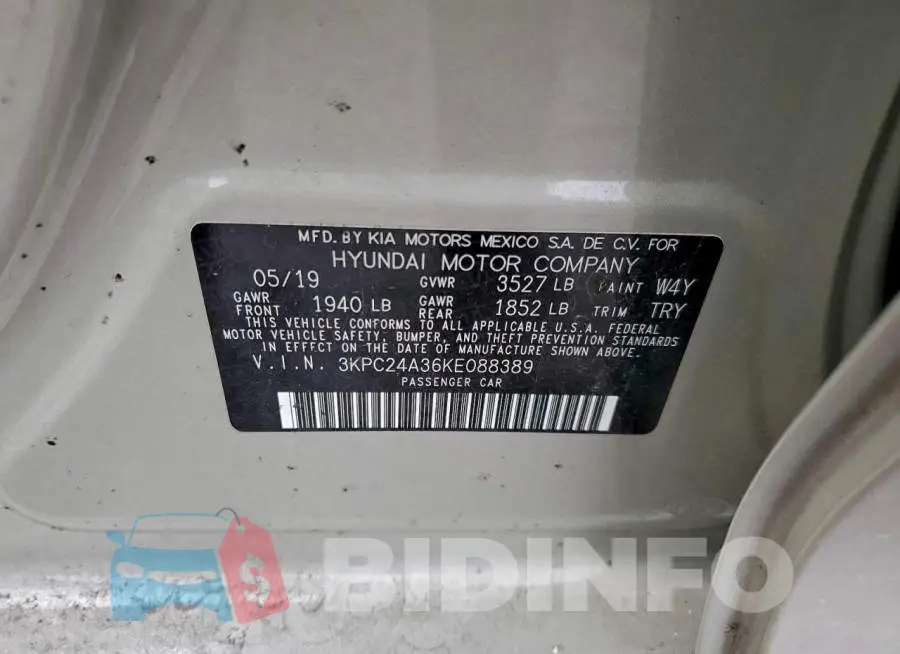 3KPC24A36KE088389 Photo# 12