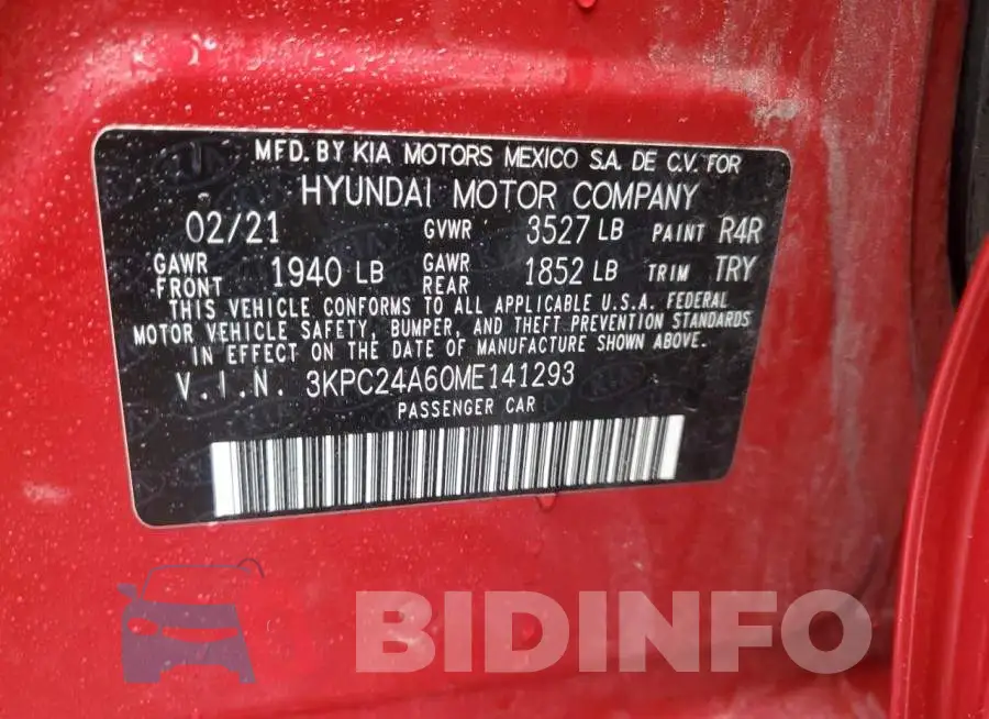 3KPC24A60ME141293 Photo# 12