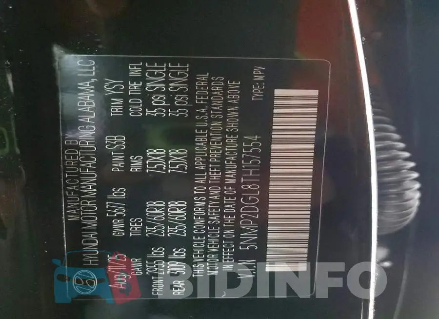 5NMP2DGL8TH157554 Photo# 13