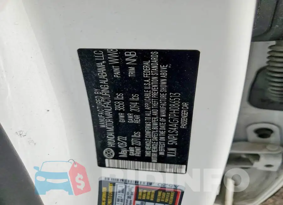 5NPLS4AG7PH086513 Photo# 12