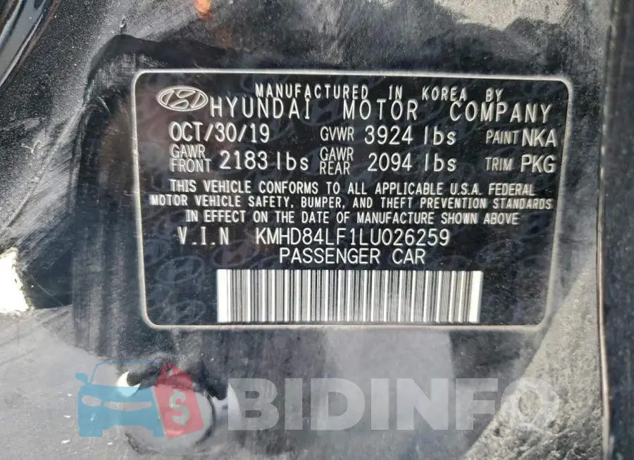 KMHD84LF1LU026259 Photo# 12