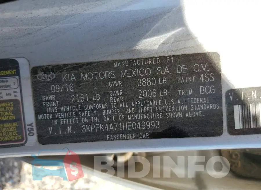 3KPFK4A71HE049993 Photo# 13