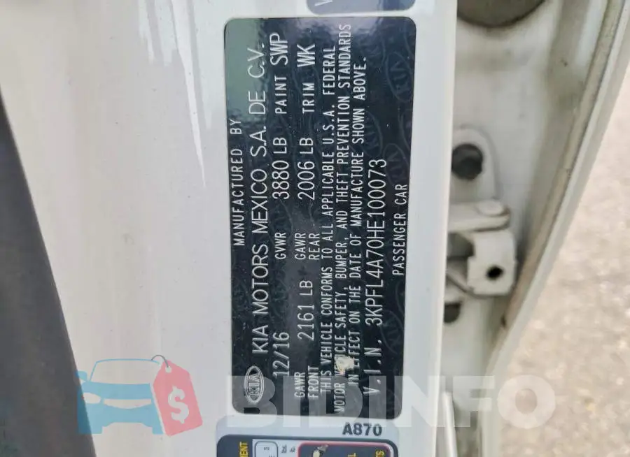 3KPFL4A70HE100073 Photo# 12