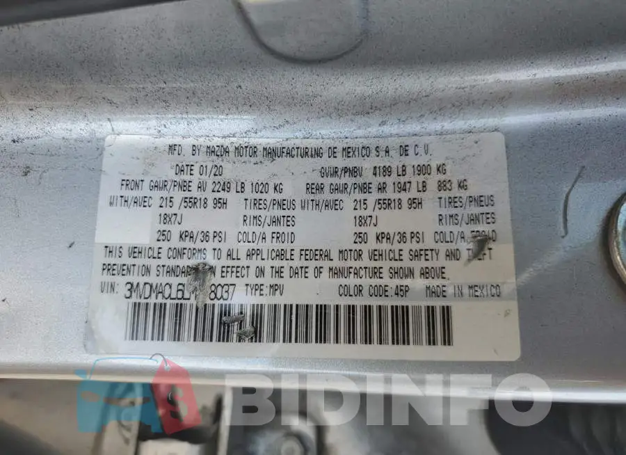 3MVDMACL6LM118037 Photo# 13