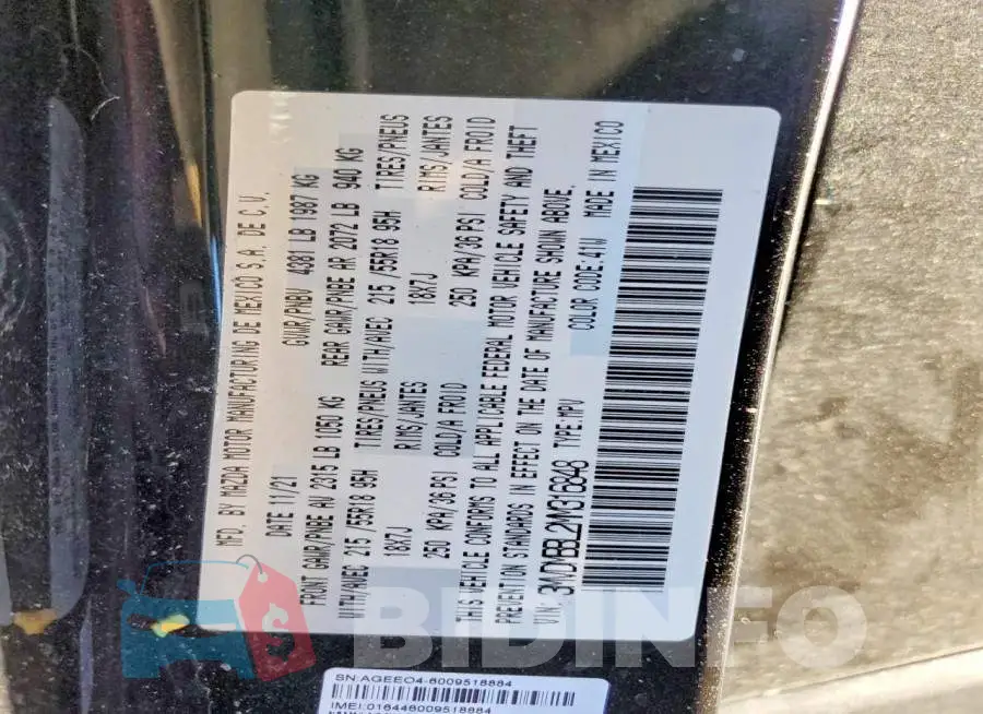 3MVDMBBL2MM316848 Photo# 13