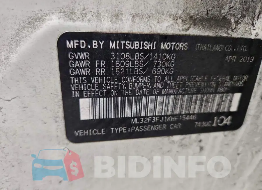 ML32F3FJ1KHF15446 Photo# 12