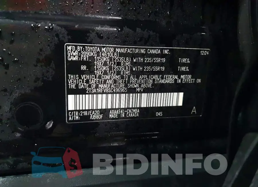 2T3A1RFV8SC496965 Photo# 13
