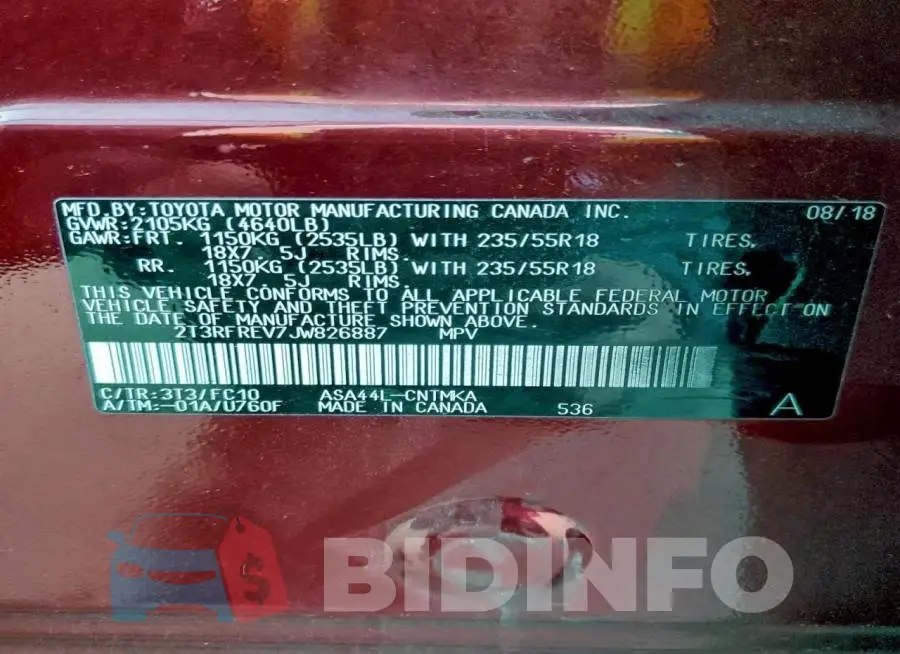 2T3RFREV7JW826887 Photo# 13