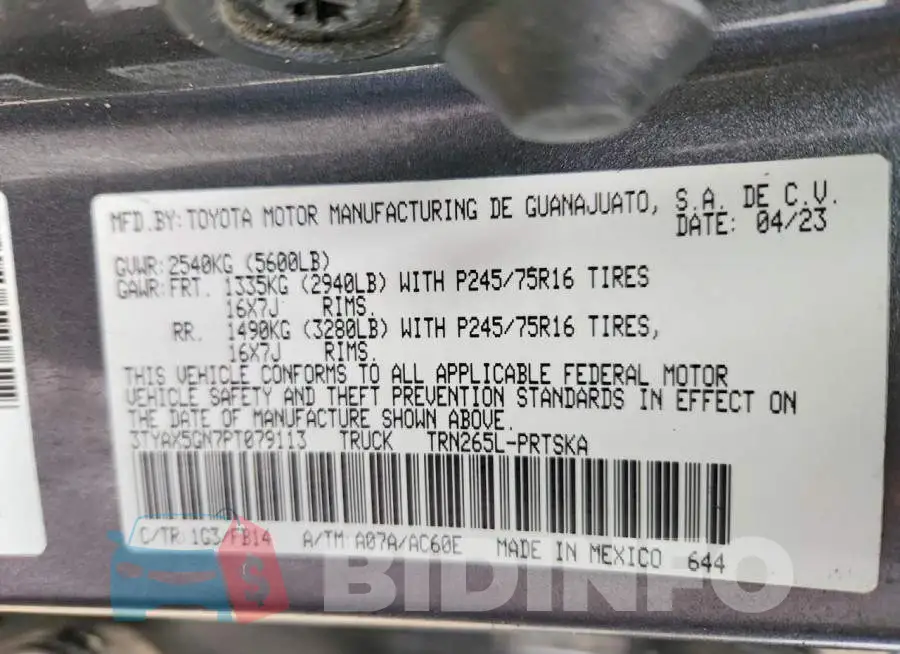 3TYAX5GN7PT079113 Photo# 13