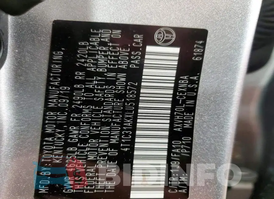4T1C31AKXLU518572 Photo# 13