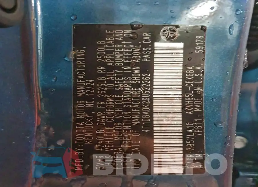 4T1DBADK2SU522262 Photo# 12