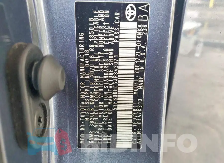 5YFBURHE5JP843071 Photo# 12