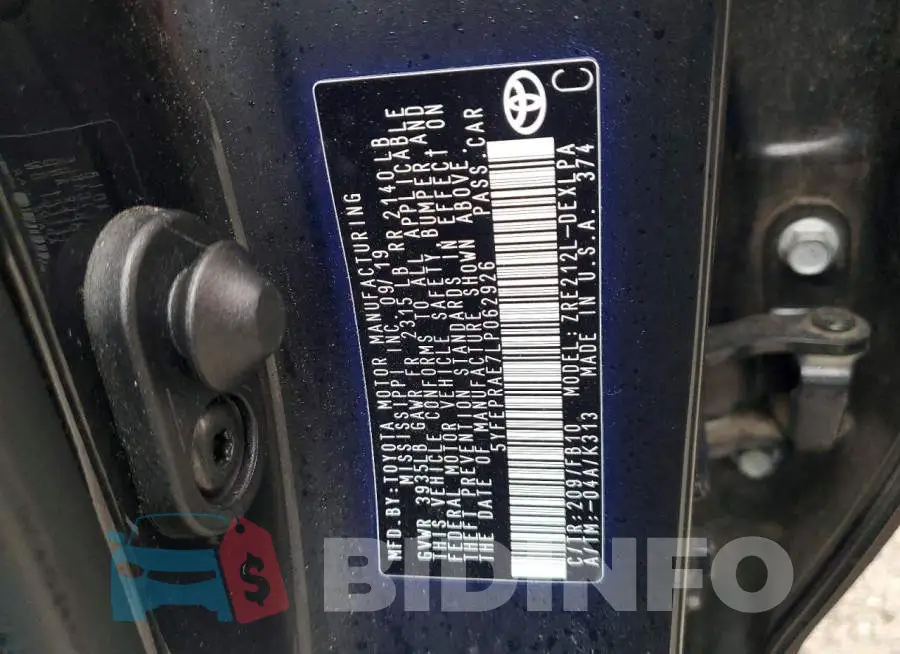 5YFEPRAE7LP062926 Photo# 12