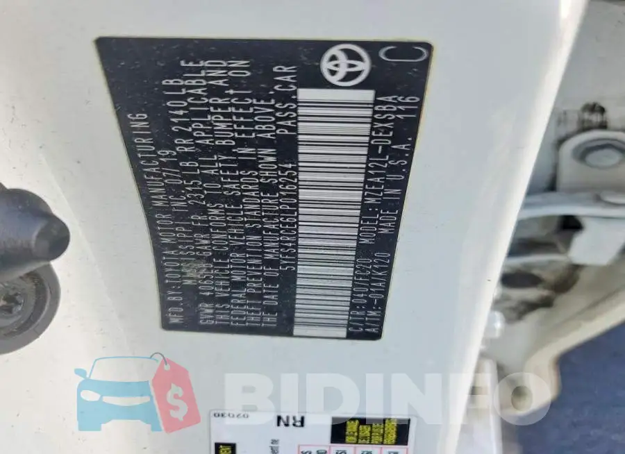 5YFS4RCE6LP016254 Photo# 13