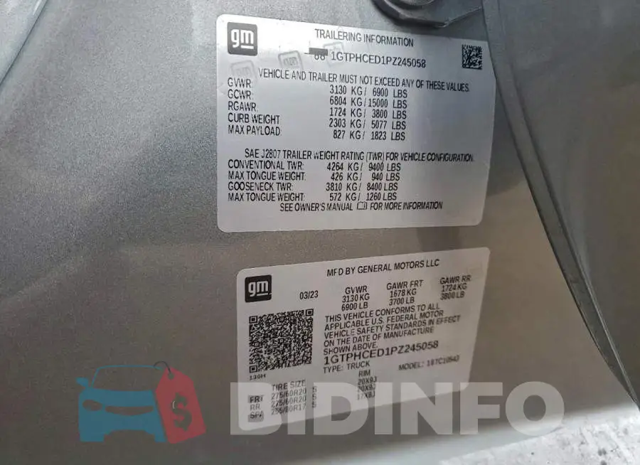1GTPHCED1PZ245058 Photo# 13