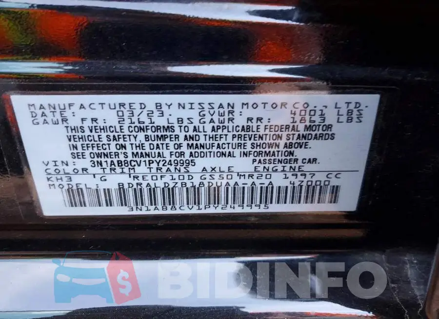 3N1AB8CV1PY249995 Photo# 12