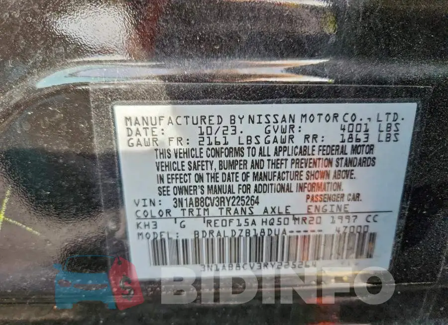 3N1AB8CV3RY225264 Photo# 12