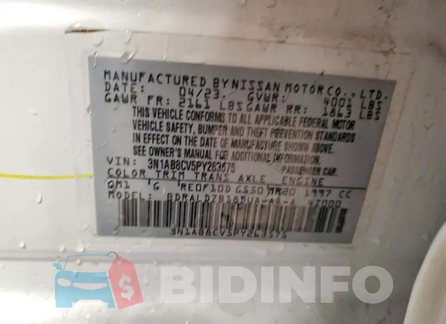 3N1AB8CV5PY263575 Photo# 12