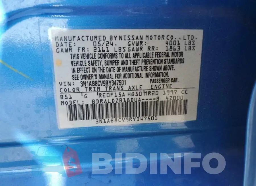 3N1AB8CV9RY347501 Photo# 12