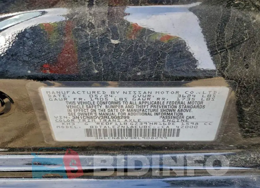 3N1CN8DV3RL908299 Photo# 12