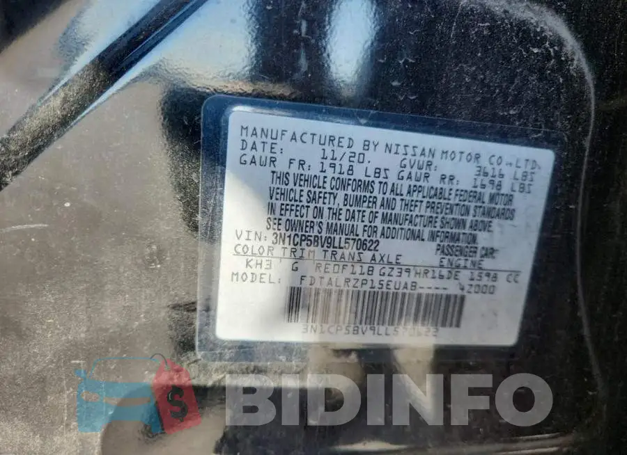3N1CP5BV9LL570622 Photo# 12