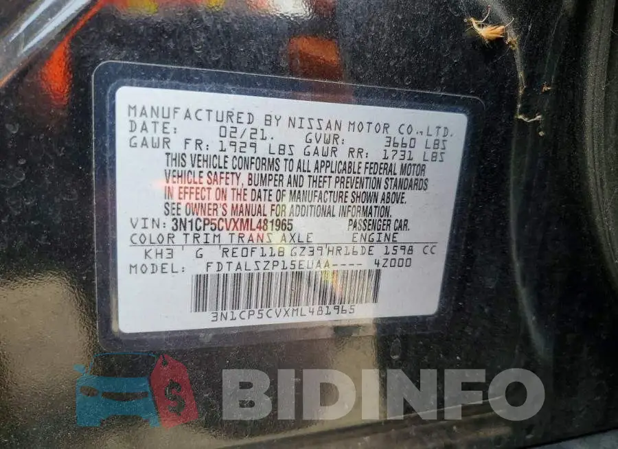 3N1CP5CVXML481965 Photo# 13