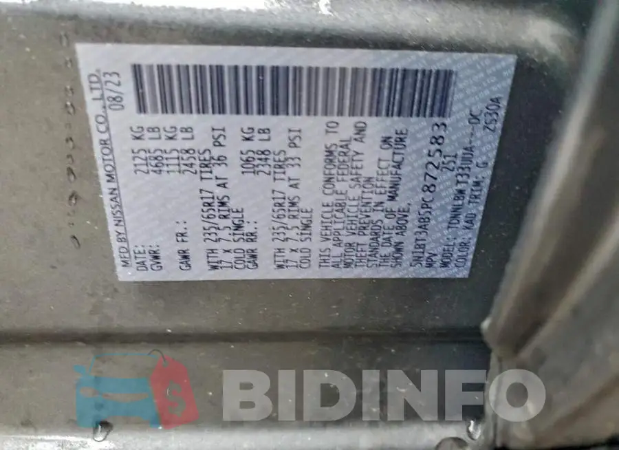 5N1BT3AB5PC872583 Photo# 14