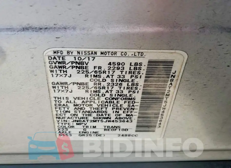 JN8AT2MT5JW453643 Photo# 13