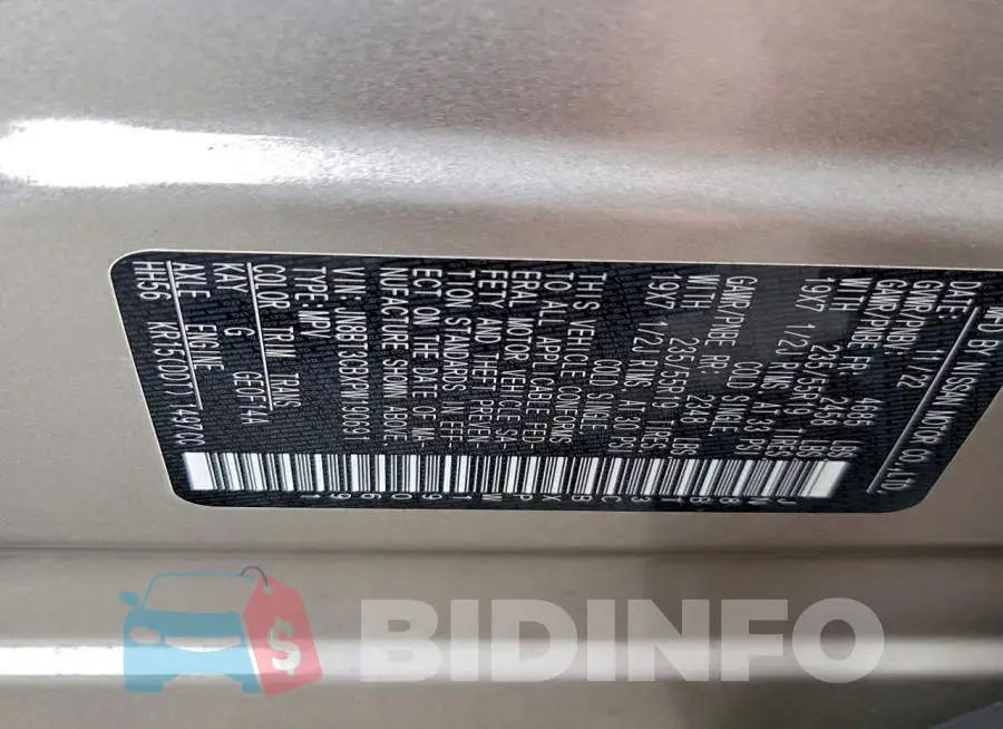 JN8BT3CBXPW190691 Photo# 13