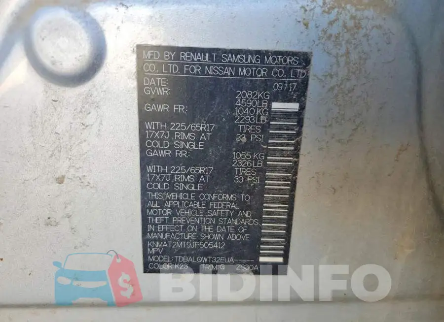 KNMAT2MT9JP505412 Photo# 12