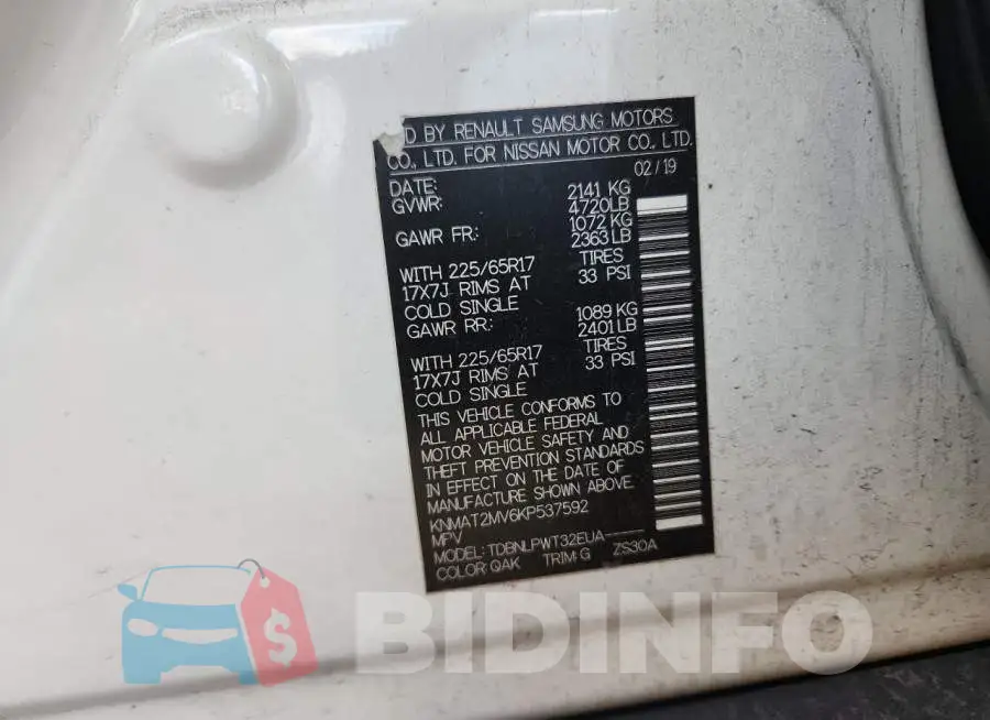 KNMAT2MV6KP537592 Photo# 12