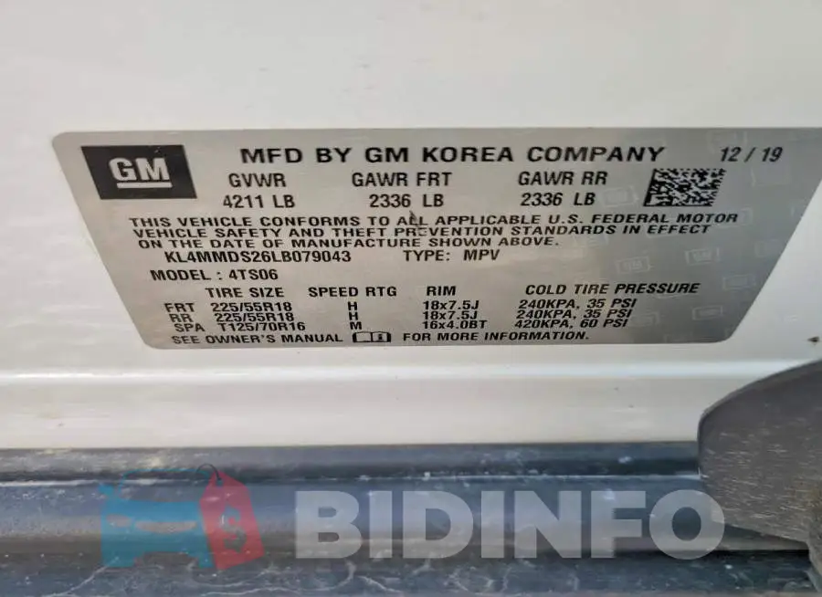 KL4MMDS26LB079043 Photo# 13