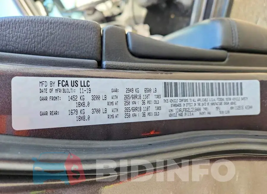 1C4RJFBG2LC218400 Photo# 14