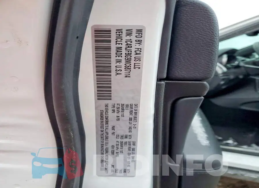 1C4RJFBG9MC687114 Photo# 12