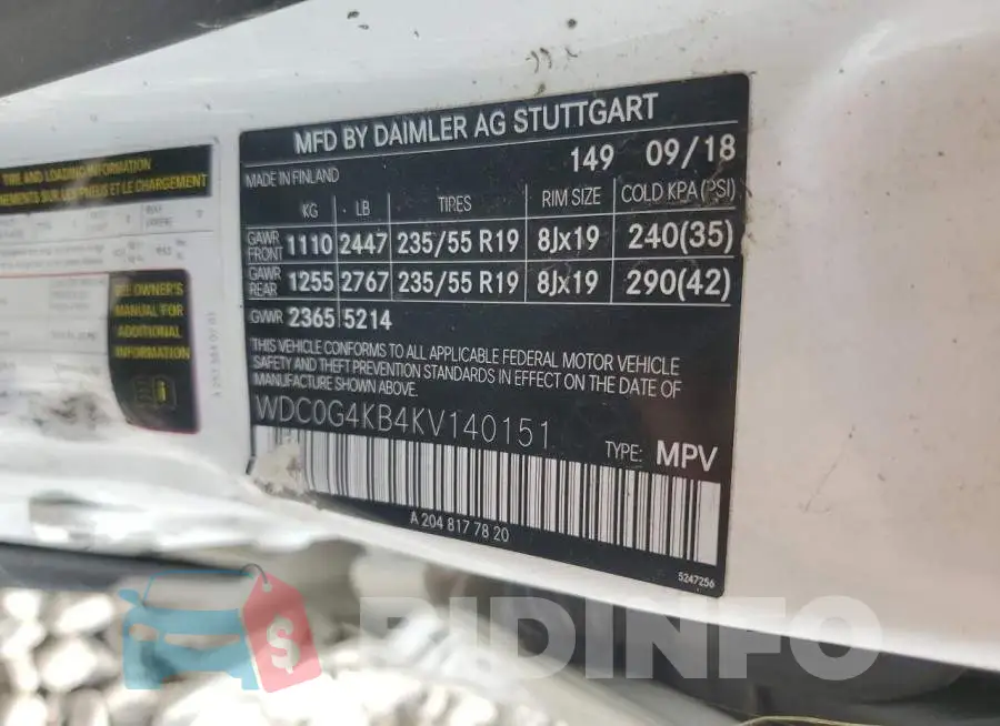 WDC0G4KB4KV140151 Photo# 13