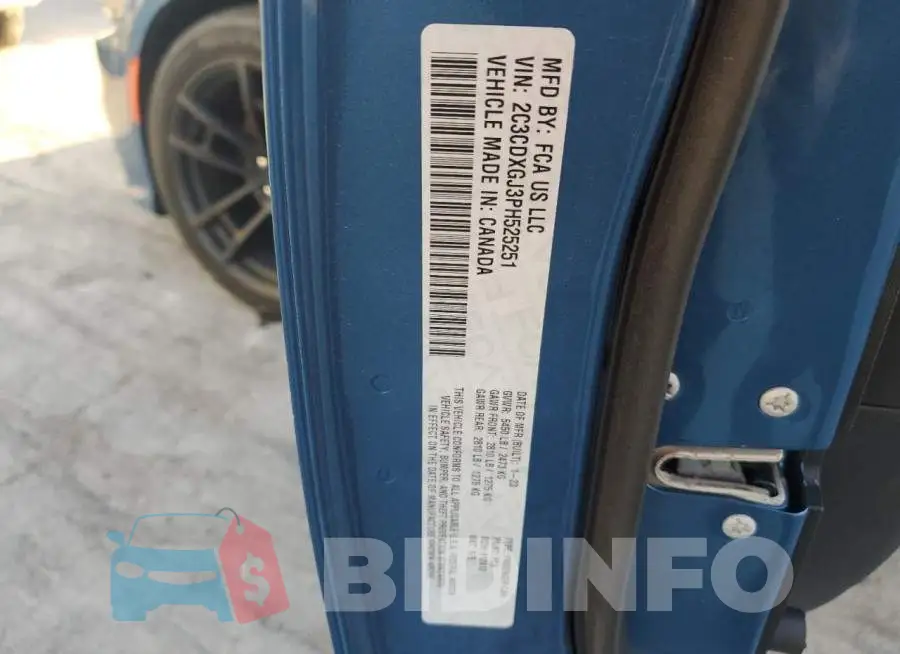 2C3CDXGJ3PH525251 Photo# 12