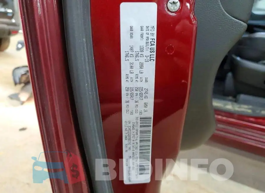 2C4RDGEG2KR661743 Photo# 13