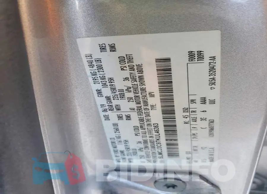 5LMCJ3C97KUL46363 Photo# 12