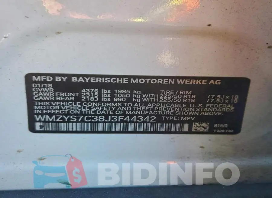 WMZYS7C38J3F44342 Photo# 14
