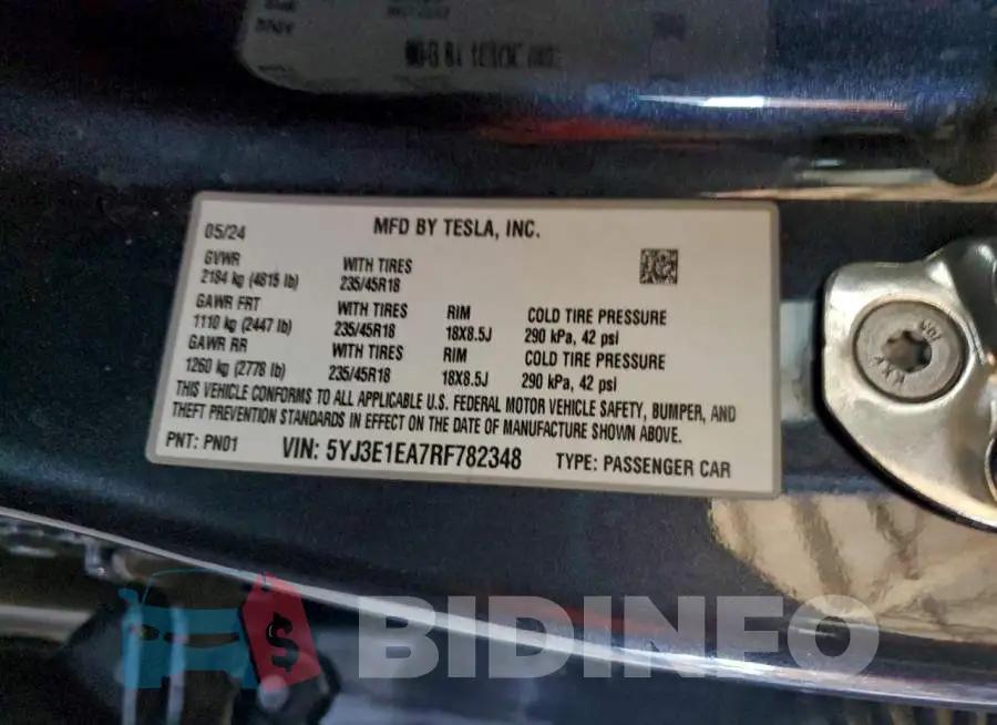 5YJ3E1EA7RF782348 Photo# 12