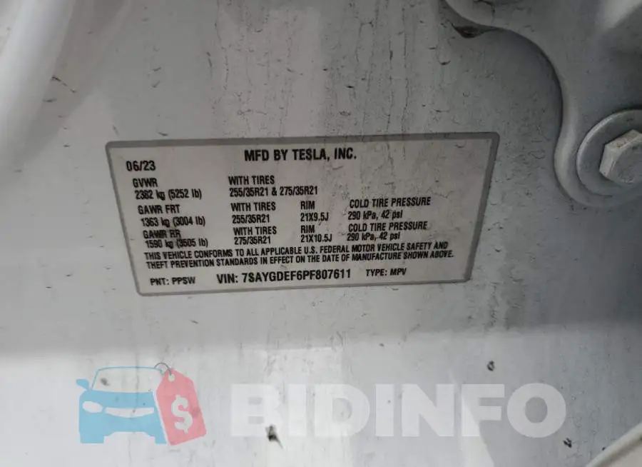 7SAYGDEF6PF807611 Photo# 12