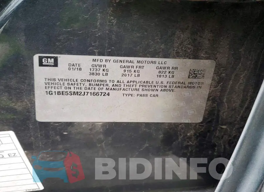 1G1BE5SM2J7166724 Photo# 13
