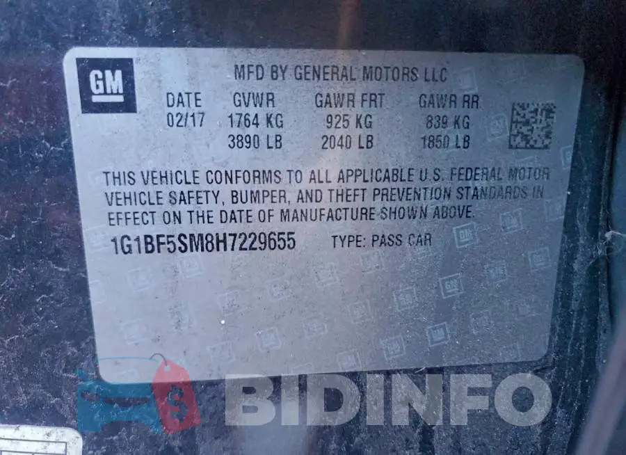 1G1BF5SM8H7229655 Photo# 12